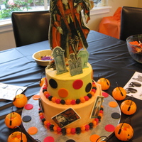 Dracula Josh's 6Th Birthday This was for my sons 6th Birthday. He wanted a Dracula cake. All images are edible.