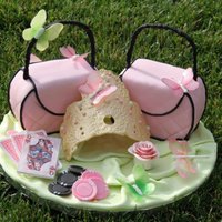 Pink Princess Cake This was a surprise cake for a sweet 10 year old who likes everything fancy, and plays a pretty mean game of Texas hold um.