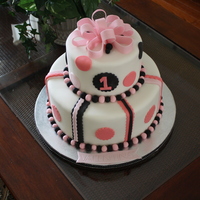 First Birthday First Birthday - 6" and 10" Rounds. Vanilla and Chocolate cake with Vanilla and Fererro Rocher Buttercream. Fondant and Gumpaste...