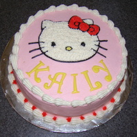 Hello Kitty Here's a cake I made for my cousins daugther for her birthday today. She loves Hello Kitty. I tried the Duff cake mix in white. Never...