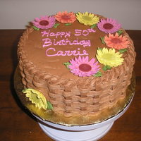 Autumn Colors Flowers are 50/50 mix of gumpaste and marshmallow fondant.