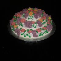 Floral Cascade This cake was actually for a spring bake sale, but it would also be a lovely mother's day cake. It was baked in a single pan that...