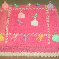 Melissa's Baby Shower White cake with Vanilla moose