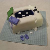 Bubble Bath I made this cake for my aunt who recently retired. Sour cream cake with Bailey's buttercream filling and MMF. I did get the idea from...