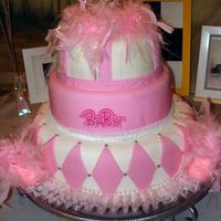 Girl Baby Shower Here is a cake I made for my friend's baby shower.