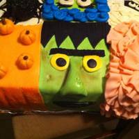 Accounting's Mummy Cake Halloween cake 2013