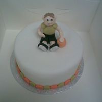 Birthday Cake This is for my Daughter's friend's 19th Birthday. He is a basketball fan. This is my first time making figures. It is a 8"...