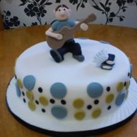 Son's 19Th Birthday Cake This is a 10" Madeira, covered in fondant with fondant dots. This is my second figurine really enjoyed doing it. I am always stuck for...