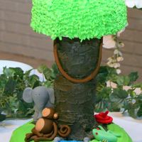 Rain Forest Fondant animals.