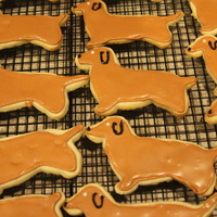 Dachshund Cookies! NFSC Cookies made for our friends. They have a "Weenie dog"!
