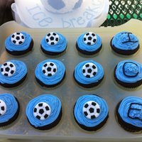 Soccer Cupcakes Made these for my daughter's soccer team "The Ice Breakers"