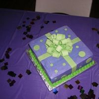 Barney Theme Present Cake Close Up Just a close up of the big cake