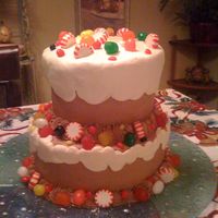 Ms. Holly's Class I made this cake for my class as a surprise at their Christmas party. It's got several flaws, but I don't think my third graders...