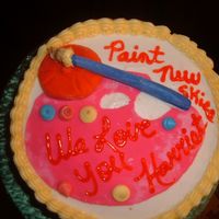 Paint New Skies For my Uncle's co-worker's retirement. She loved to paint so I did the painter's palette, beret and paint brush out of...