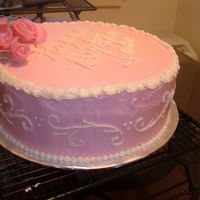 Happy Birthday India - It's All About Pink Golden butter cake with buttercream filling and icing and pink flowers