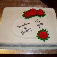 10Th Anniversary Cake This was my gift for my friends 10th Anniversary