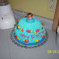 Fishing Cake This was all done by hand and in the dark. We lost power as I was doing it.