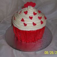 Giant Cupcake Red velvet cake with cream cheese icing