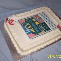 Movie Lover Italian Cream cake with buttercream & edible image