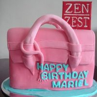 Zen Zest Birkin Cake A cake made for a local bath and body product company, Zen Zest. It was for their endorser's birthday. Take note, the logo is ALSO...