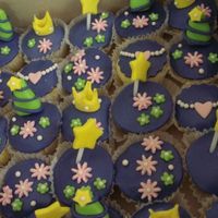 A Touch Of Whimsy Part 2 another take on the princess cupcakes design, this time using pearls instead of silver beads, and a tad darker shade of purple.