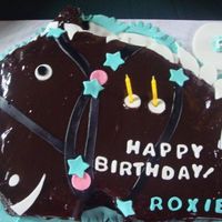Roxie's Horse Cake My friend Marga asked me to jazz up a chocolate cake for her daughter's 2nd birthday. It was a little difficult to sculpt the cake and...