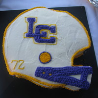 Football Helmet My brother wanted his football helmet as his b-day cake