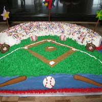 Baseball Birthday Cake for my son's 7th Birthday.