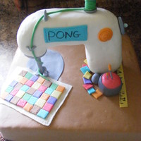 Sewing Machine Sewing machine is made out of rkt and all the other little peices are made of gumpaste. This was a challenge!!! Thanks cc members for the...