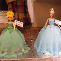 Cinderella And Tinkerbell twin girls birthday