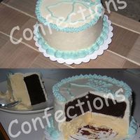 Anniversary Ice Cream Cake I made this for our second anniversary. We just had a quiet dinner at home, and my husband likes ice cream cakes. It's a chocolate...