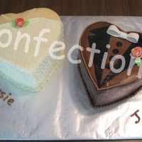 Bride And Groom Bride and Groom cakes for SIL's bridal shower. I got the idea from the various bride and groom cakes here on CC. The bride cake is...