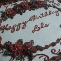 Lola ... This was a cake for a lady I've never met ... and I didn't have much direction for it ... well, that was fine with me because I...