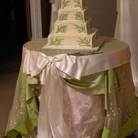 Four Tier Wedding Cake This is a butter cake with lemon curd filling and buttercream. The small pink flowers were fondant. It was the biggest cake I have ever...