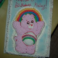 Care Bear Cake This was my first character cake. I make it about 5 years ago...the colors didn't turn out so good, but its still cute I think...