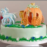 Cinderellas Carriage MMF and Royal Icing (the grass).