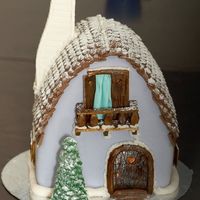 The Winter House I did this cake for my friends on New Year's day.