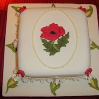 Poppy And Sweetcorn Used several techniques on this cake I had never used before