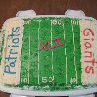 Football Field sprinkled grren coconut for the grass effect