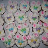 Bunny Cupcakes used coconuts for the fur effect and strawberry batter...tasted unbelievible
