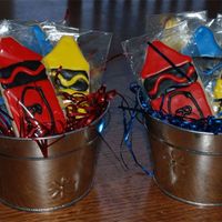 School Bouquet My first "bouquet" of cookies. Just Penny's with RI in a tin. Not crazy about the icing job, but fairly pleased with the...