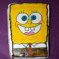 Spongebob Sugar cookie decorated with rice paper