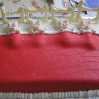 I'm A Total Newbie, But... My daughter Olivia is having an Olivia the pig sleepover party, here's one of the cakes I made for her. The blanket is marshmallow...