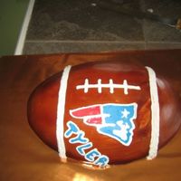 Patriots Football Cake 
