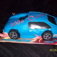 18Th Birthday Car This was for my grandsons 18th birthday. He got what he wanted, just couldn't drive it! Made with buttercream & fondant accents....