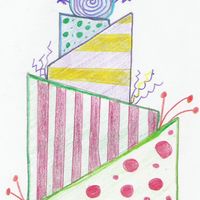 Topsy Turvy Sketch This is a sketch that I did a year ago, I have not been able to make it yet. I stopped making cakes for a while, because I can no longer...