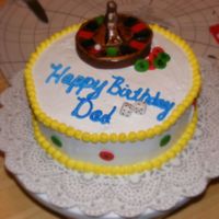 Roulette_Birthday.jpg Roulette wheel made out of fondant. First try on this, turned out ok.