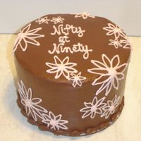 Daisy Cake 6 inch round butter pecan cake with chocolate frosting. A little uncertain about the combo, so anxious to hear how customer liked it. For...