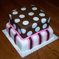 100_4205.jpg This was made for my sister's 23rd birthday. This was my first tiered cake and second fondant cake. We we pretty pleased with the...