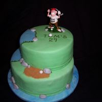 Golf Birthday Cake More frontal version of birthday cake